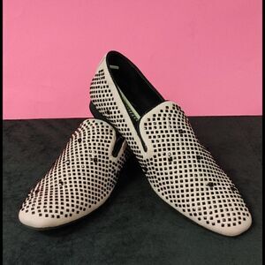 MEN'S AMALI VELVET EMBELLISHED LOAFER DRESS SHOE